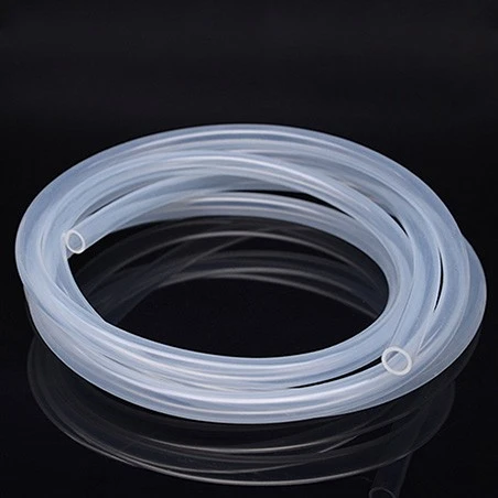 silk braided silicone tube